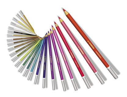 Matita colorata Premium - STABILO CarbOthello - Scatola in Metallo da 24 - Colori assortiti (25544800)
