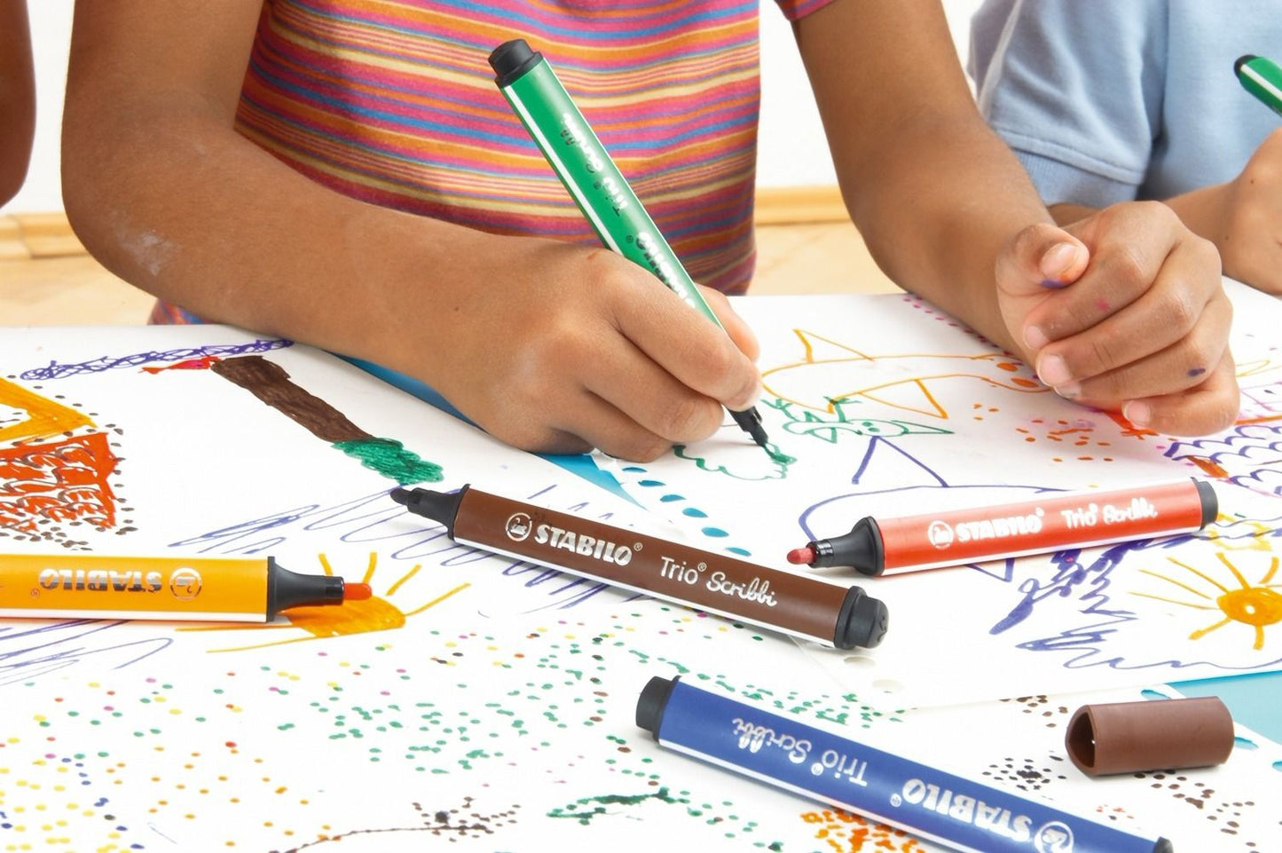 Pennarello triangolare con punta ammortizzata - STABILO Trio Scribbi - Blu (25577696)