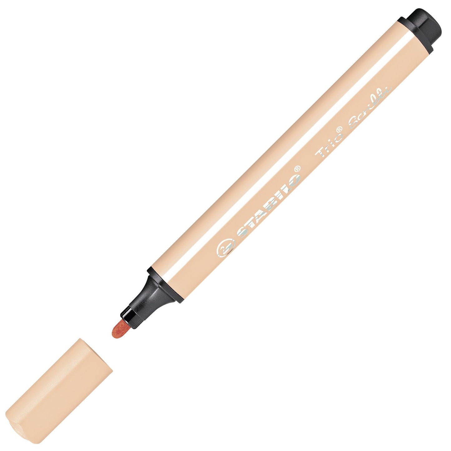 Pennarello triangolare con punta ammortizzata - STABILO Trio Scribbi - Astuccio da 8 - Colori assortiti (25577581)