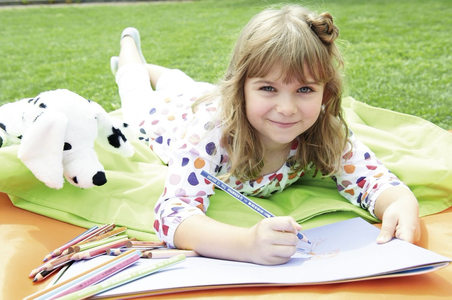 Matita colorata triangolare - STABILO Trio thick - Blu Oltremare (25544865)