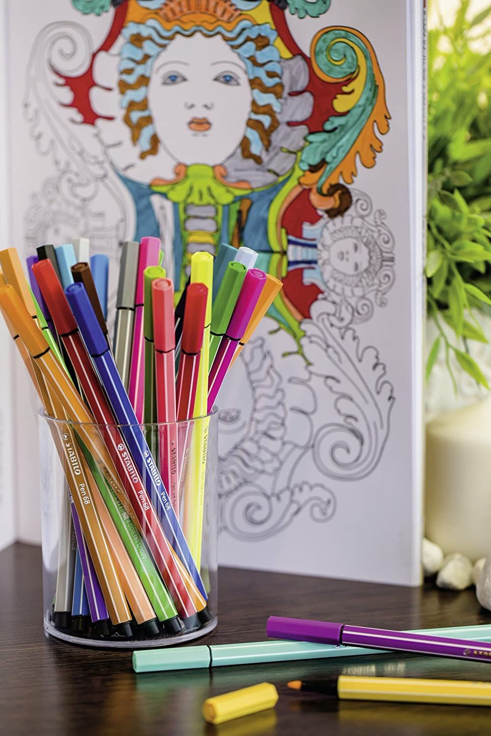 Pennarello Premium - STABILO Pen 68 - Single Pack - Astuccio da 15 - Colori assortiti (25574437)