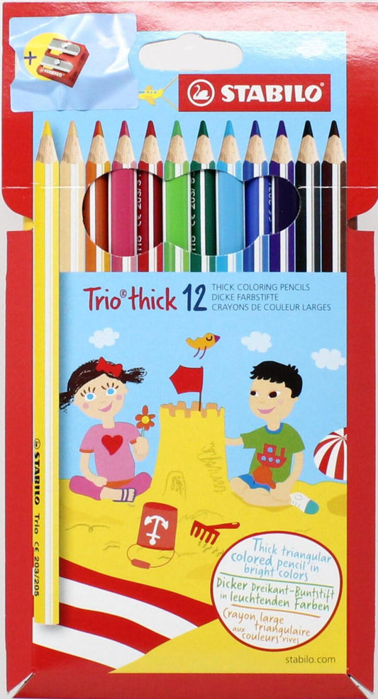 PASTELLO TRIO THICK 12PZ STABILO + TEMP  203/2-12 (25569390)