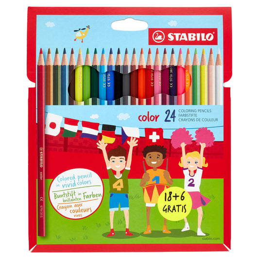 STABILO color matite colorate - astuccio da 18 + 6 pz. (25608143)