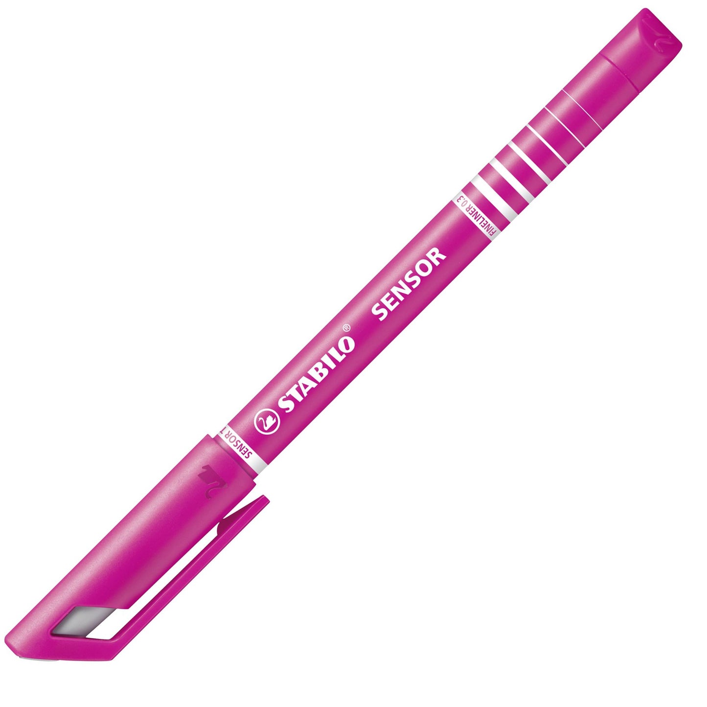 Fineliner con punta ammortizzata - STABILO SENSOR F - Tratto Fine (0,3 mm) - Rosa (25529284)