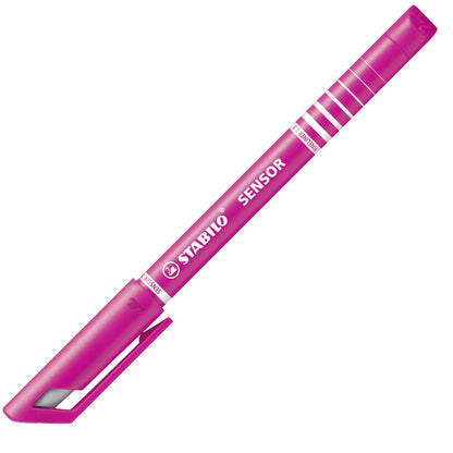 Fineliner con punta ammortizzata - STABILO SENSOR F - Tratto Fine (0,3 mm) - Rosa (25529284)