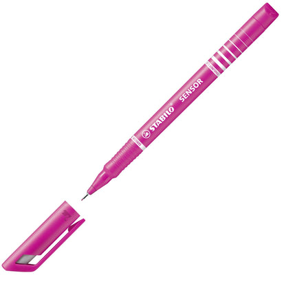 Fineliner con punta ammortizzata - STABILO SENSOR F - Tratto Fine (0,3 mm) - Rosa (25529285)