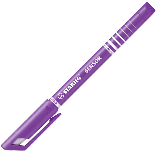 Fineliner con punta ammortizzata - STABILO SENSOR F - Tratto Fine (0,3 mm) - Lilla (25529270)