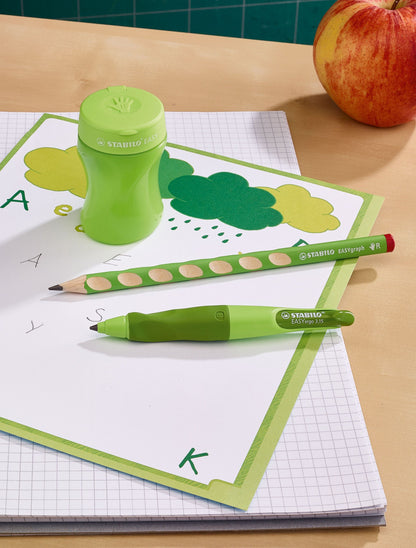 Temperamatite Ergonomico - STABILO EASYtemperino per Destrimani - Verde (25610206)