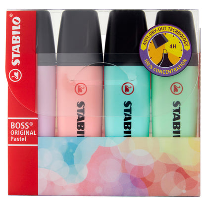 STABILO Boss Original Pastel evidenziatore - astuccio da 4 pz. (25608116)