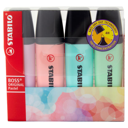 STABILO Boss Original Pastel evidenziatore - astuccio da 4 pz. (25608117)