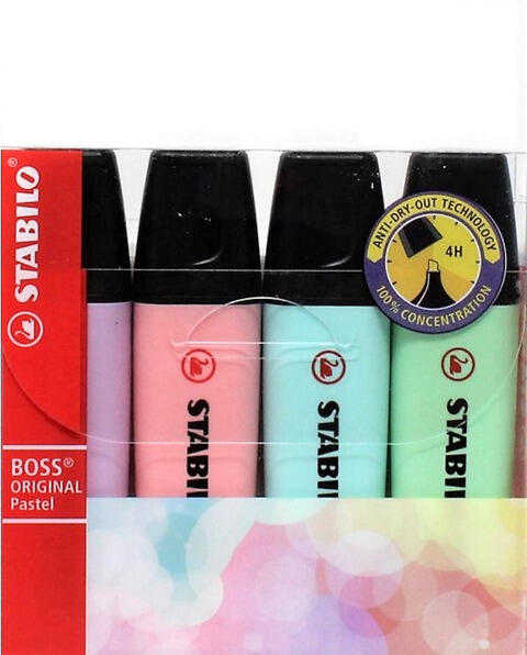 STABILO Boss Original Pastel evidenziatore - astuccio da 4 pz. (25608118)