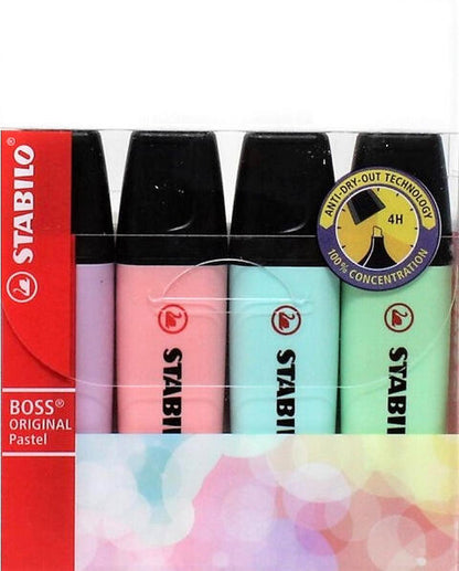 STABILO Boss Original Pastel evidenziatore - astuccio da 4 pz. (25608118)