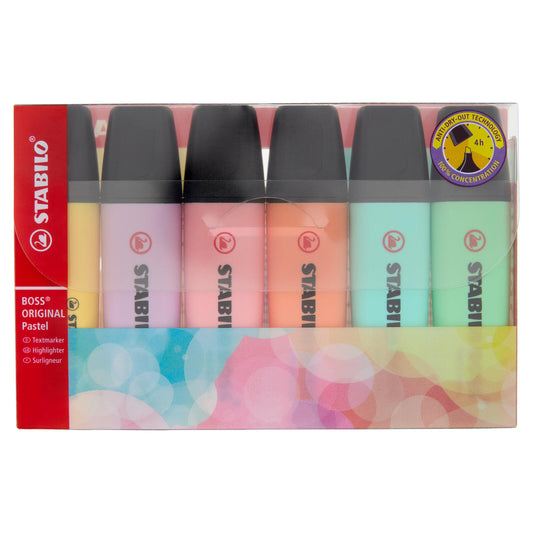 STABILO Boss Original Pastel evidenziatore - astuccio da 6 pz. (25608122)