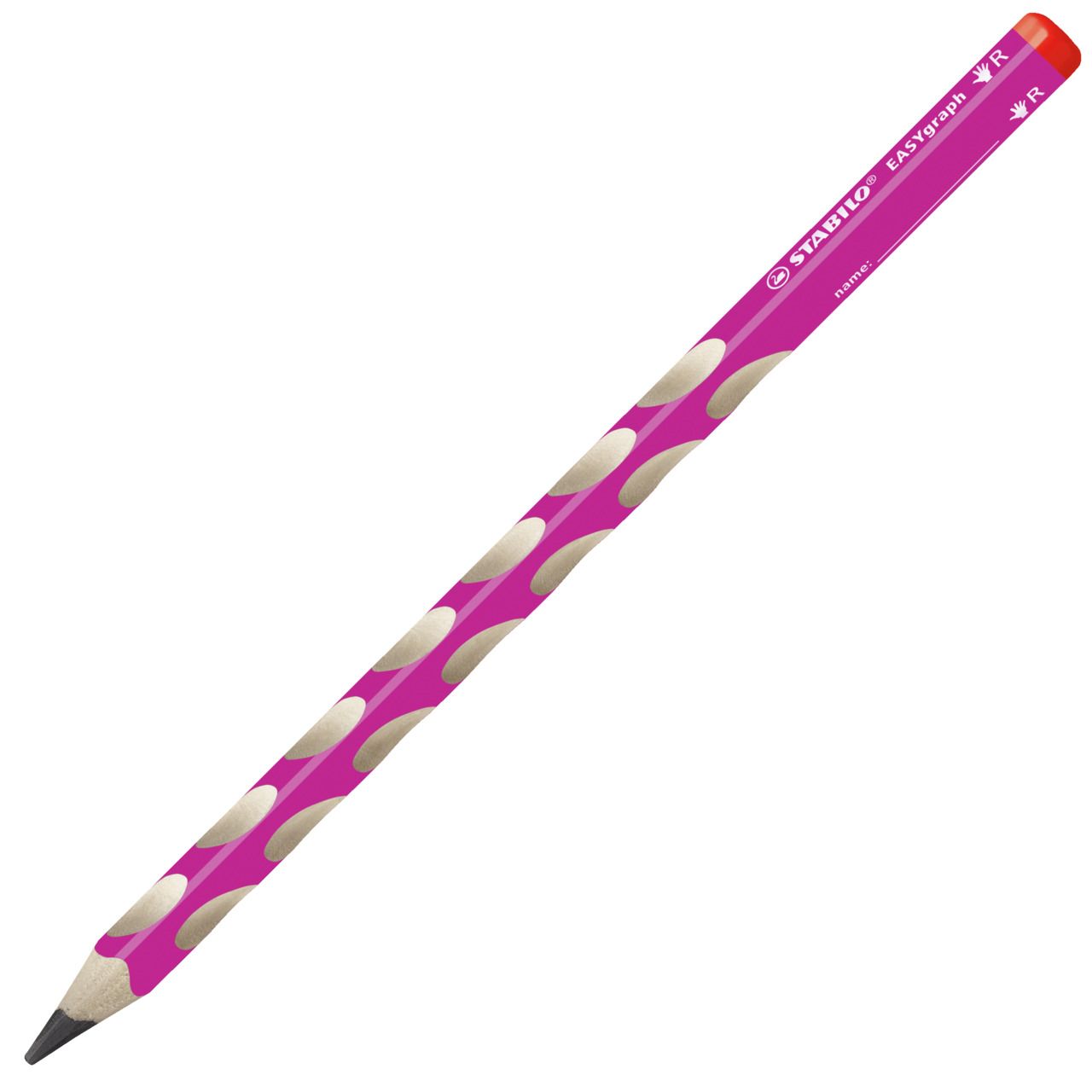 Matita Ergonomica triangolare - STABILO EASYgraph per Destrimani in Rosa - Gradazione HB (25544996)