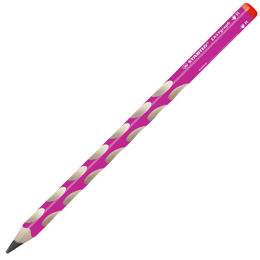 Matita Ergonomica triangolare - STABILO EASYgraph per Destrimani in Rosa - Gradazione HB (25544996)