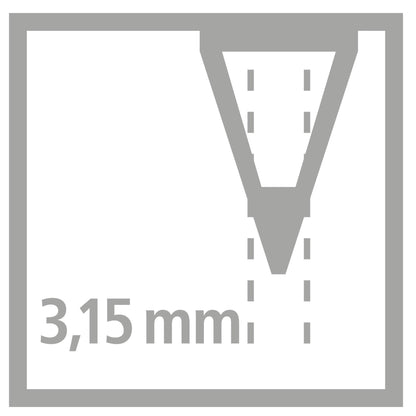 Matita Ergonomica triangolare - STABILO EASYgraph per Destrimani in Azzurro - Gradazione HB (25544981)