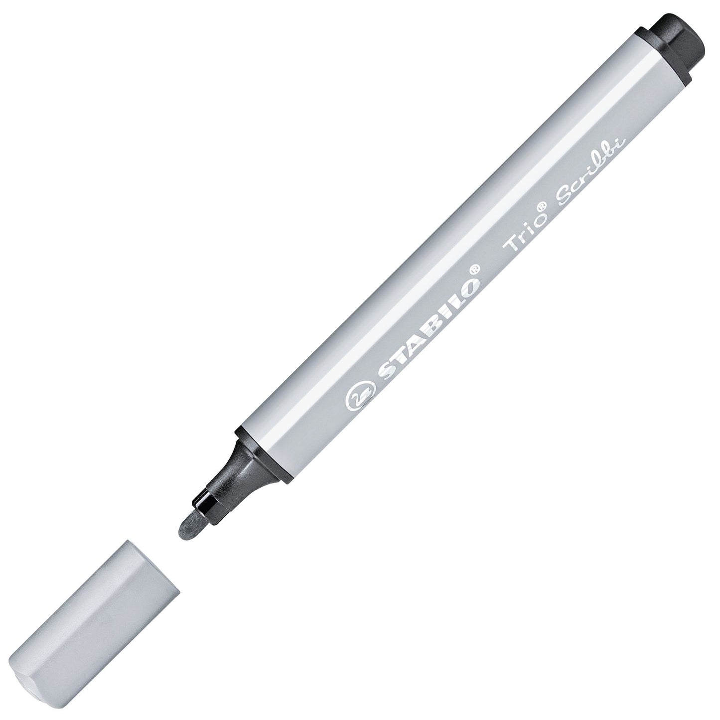 Pennarello triangolare con punta ammortizzata - STABILO Trio Scribbi - Grigio Elefante (25577782)