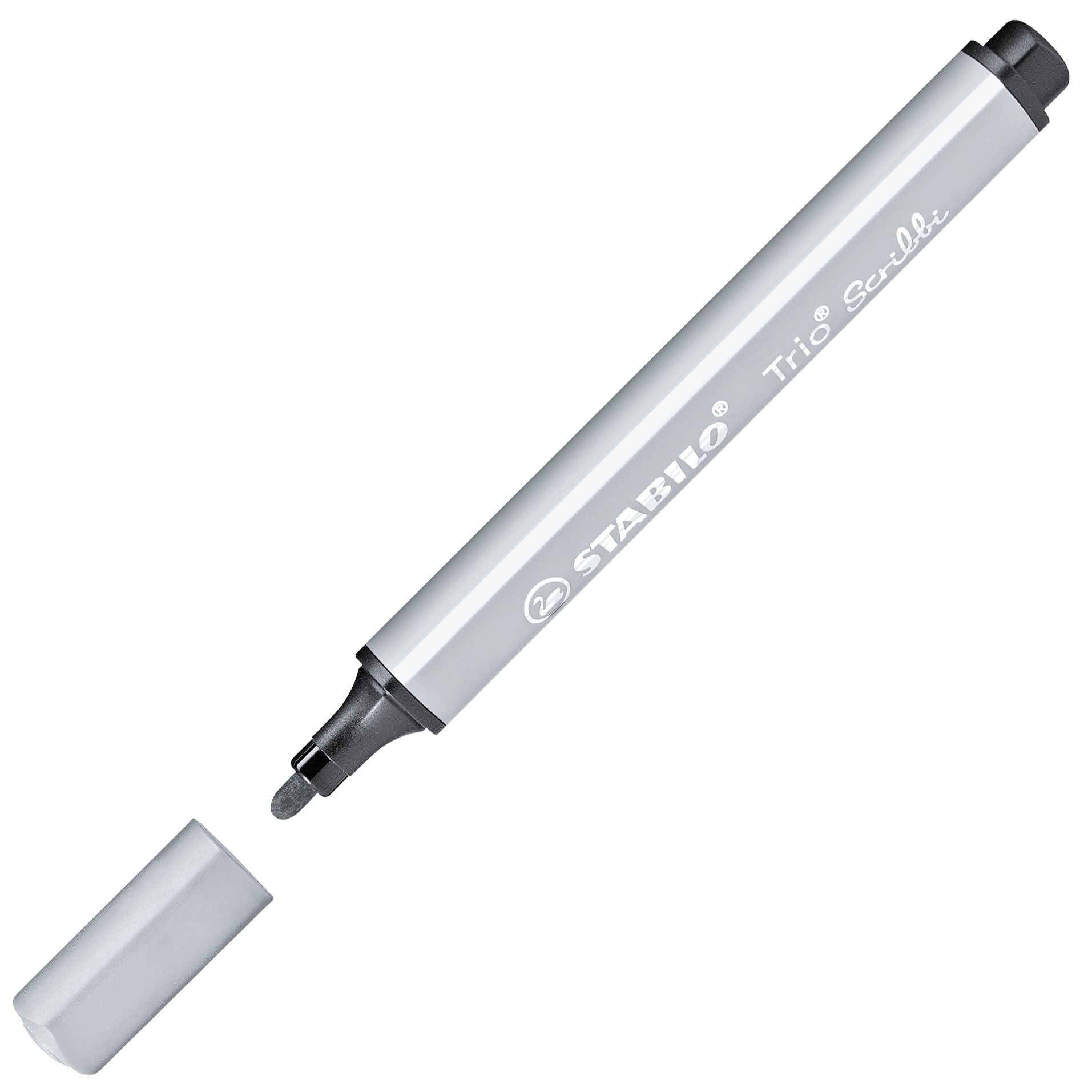 Pennarello triangolare con punta ammortizzata - STABILO Trio Scribbi - Grigio Elefante (25577782)