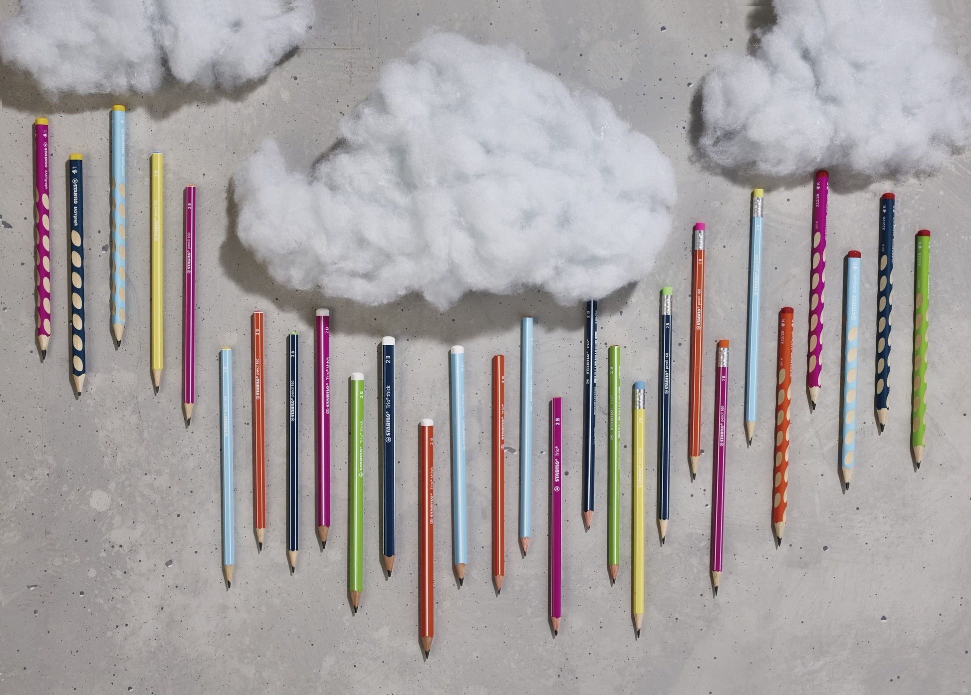 Matita in grafite - STABILO Pencil 160 con gommino - Rosa - Gradazione HB (25545203)