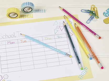 Matita in grafite - STABILO Pencil 160 con gommino - Arancione - Gradazione HB (25545184)