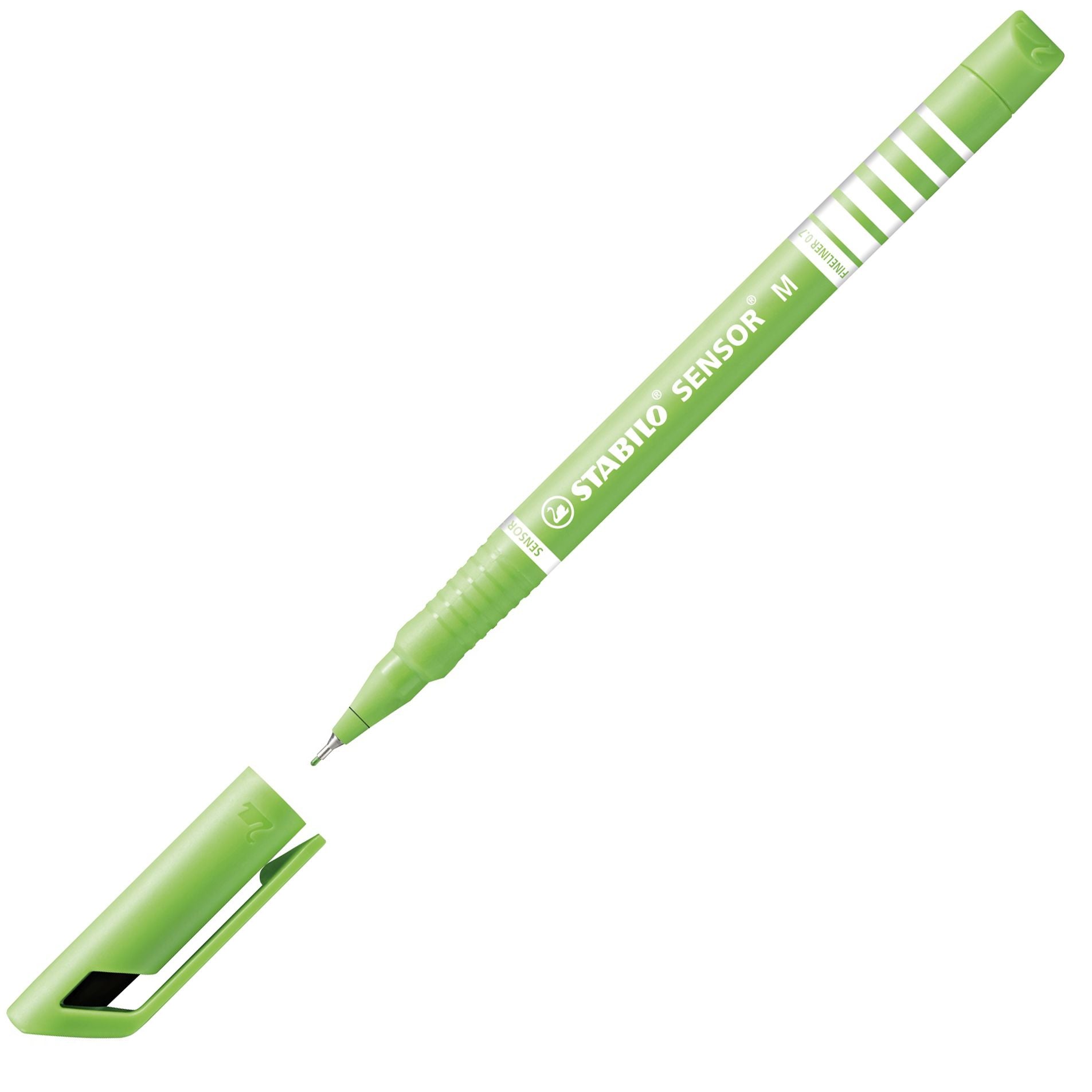 Fineliner con punta ammortizzata - STABILO SENSOR M - Tratto Medio (0,7 mm) - Verde foglia (25529369)