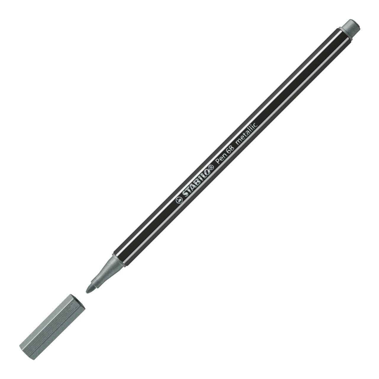 Pennarello Premium Metallizzato - STABILO Pen 68 metallic - Argento (25577006)