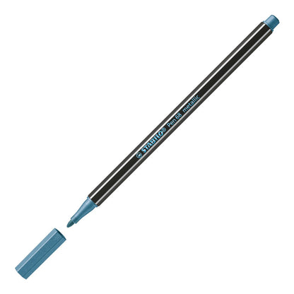 Pennarello Premium Metallizzato - STABILO Pen 68 metallic - Blu metallizzato (25577119)