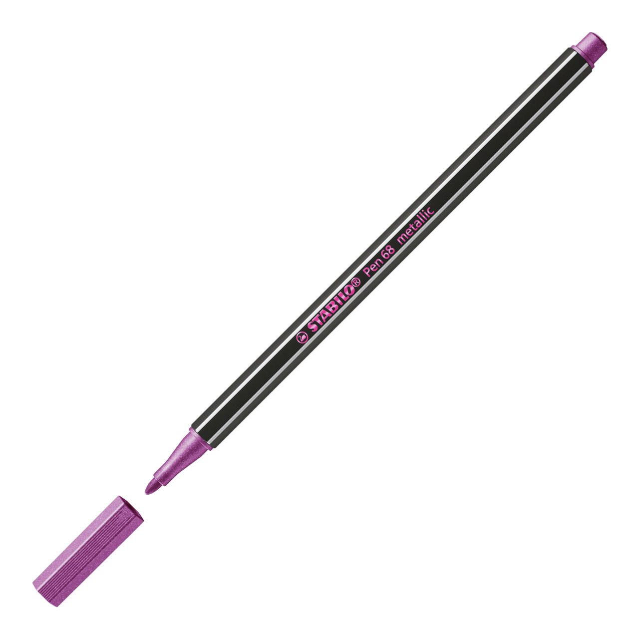 Pennarello Premium Metallizzato - STABILO Pen 68 metallic - Rosa metallizzato (25577295)