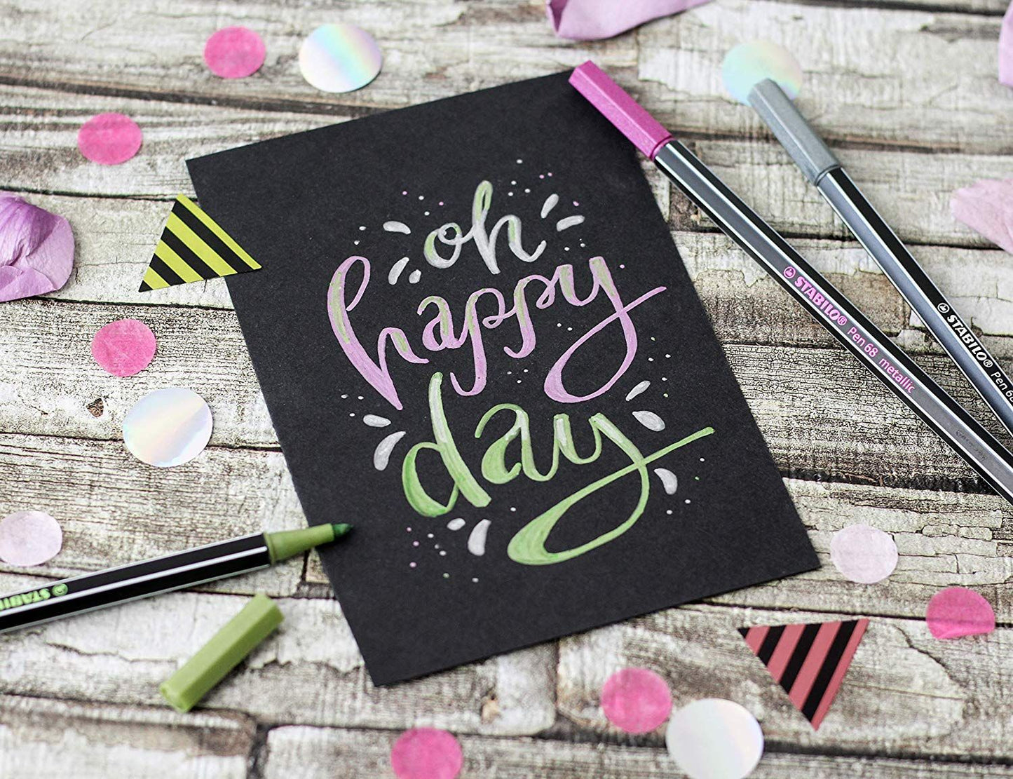 Pennarello Premium Metallizzato - STABILO Pen 68 metallic - Verde metallizzato (25577420)