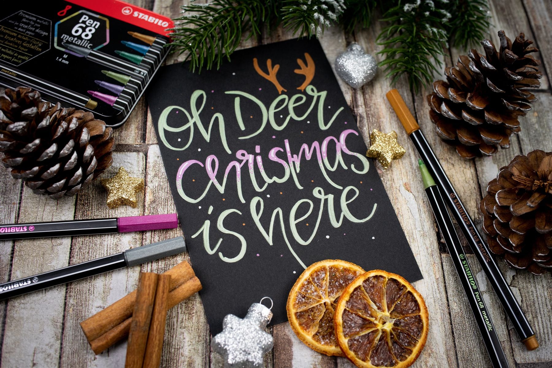 Pennarello Premium Metallizzato - STABILO Pen 68 metallic - Verde metallizzato (25577422)