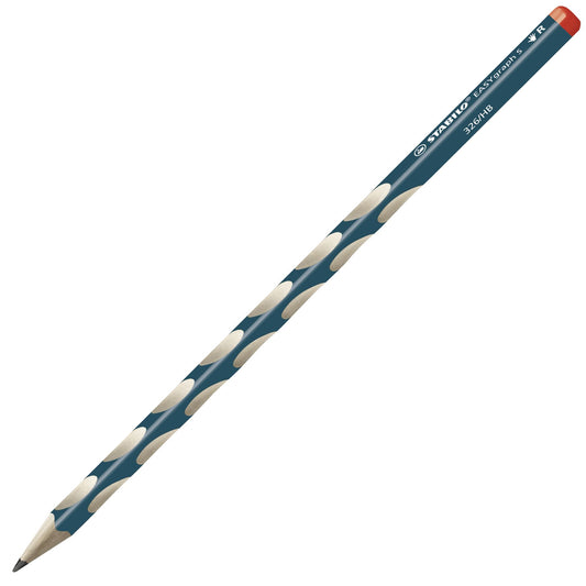 Matita Ergonomica triangolare - STABILO EASYgraph S per Destrimani in Petrolio - Gradazione HB (25545100)