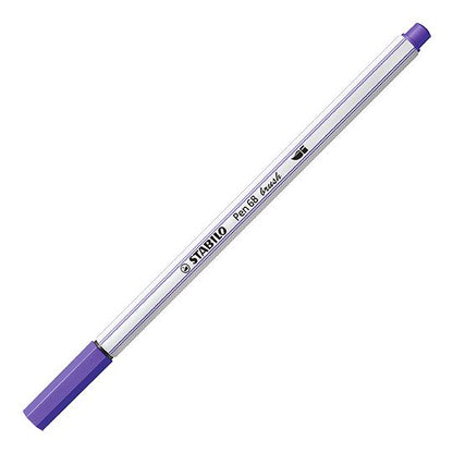 Pennarello Premium con punta a pennello - STABILO Pen 68 brush - Viola (25576933)