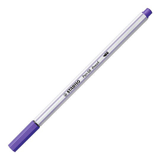 Pennarello Premium con punta a pennello - STABILO Pen 68 brush - Viola (25576939)