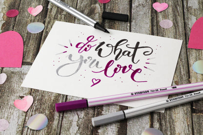 Pennarello Premium con punta a pennello - STABILO Pen 68 brush - Blu Oltremare (25575920)