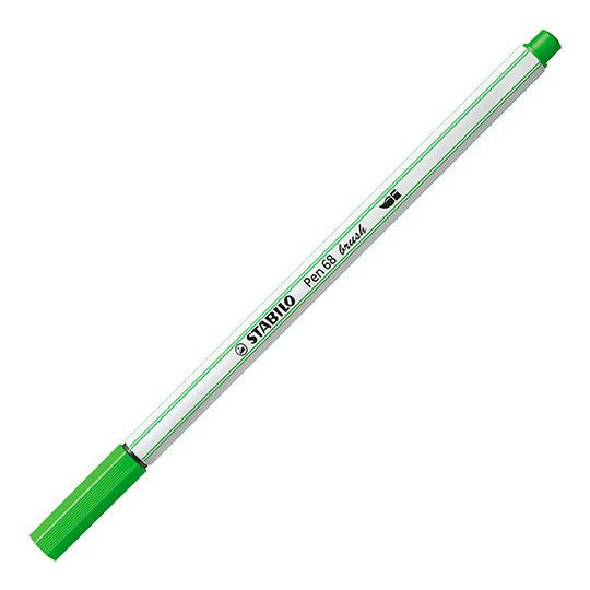 Pennarello Premium con punta a pennello - STABILO Pen 68 brush - Verde Chiaro (25576714)