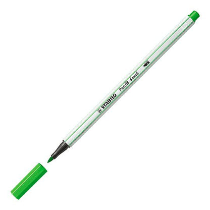 Pennarello Premium con punta a pennello - STABILO Pen 68 brush - Verde Chiaro (25576715)