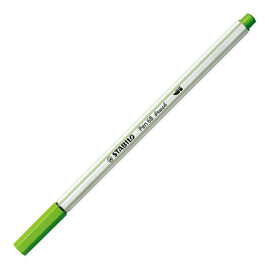 Pennarello Premium con punta a pennello - STABILO Pen 68 brush - Verde Foglia (25576786)
