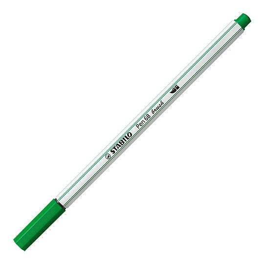 Pennarello Premium con punta a pennello - STABILO Pen 68 brush - Verde (25576659)