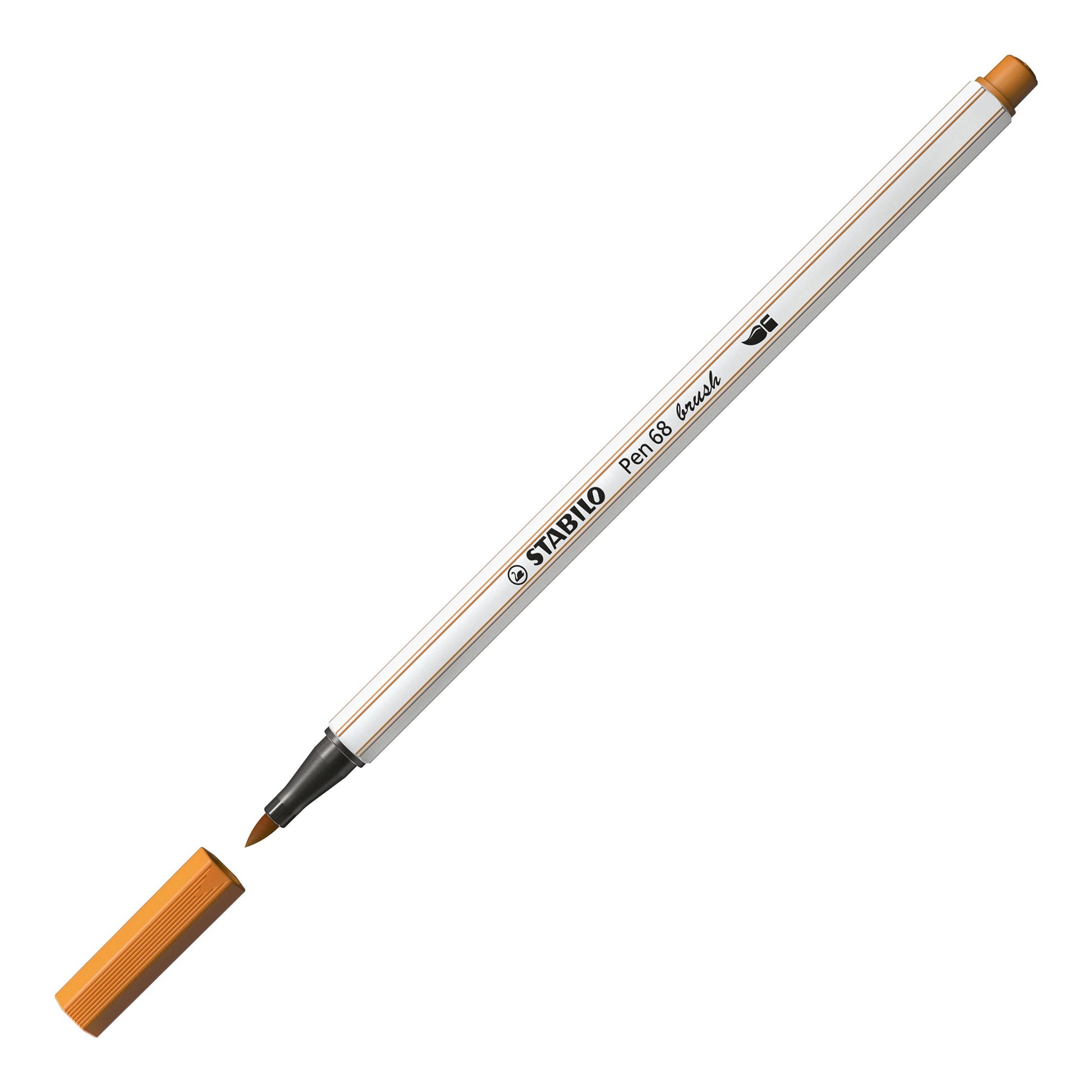 Pennarello Premium con punta a pennello - STABILO Pen 68 brush - Ocra Scuro (25576219)