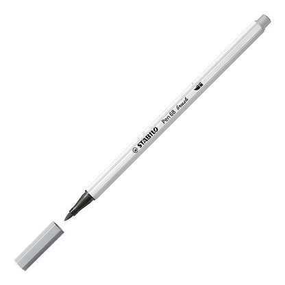 Pennarello Premium con punta a pennello - STABILO Pen 68 brush - Grigio Freddo Medio (25576153)