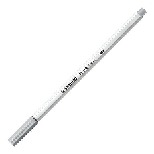 Pennarello Premium con punta a pennello - STABILO Pen 68 brush - Grigio Freddo Medio (25576158)
