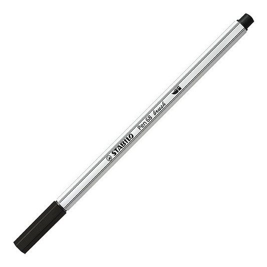 Pennarello Premium con punta a pennello - STABILO Pen 68 brush - Nero (25576195)