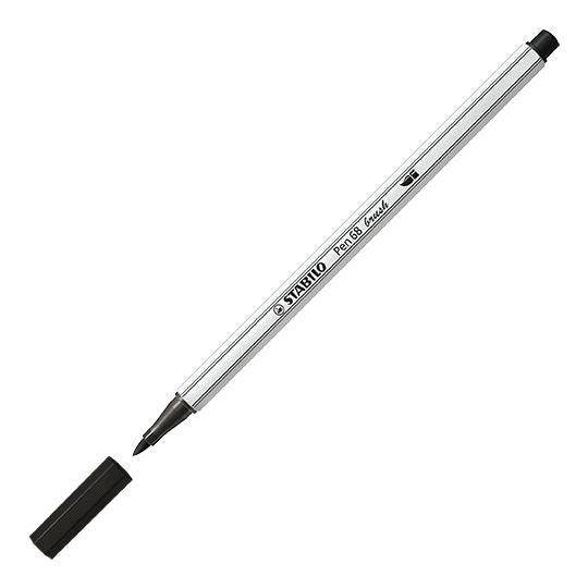 Pennarello Premium con punta a pennello - STABILO Pen 68 brush - Nero (25576196)
