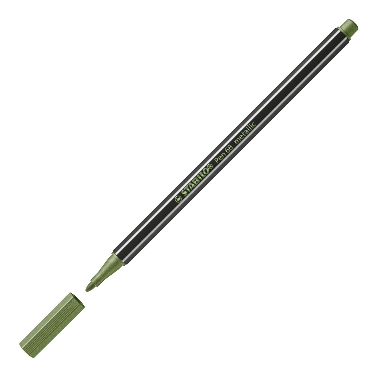 Pennarello Premium Metallizzato - STABILO Pen 68 metallic - Verde Chiaro metallizzato (25577392)