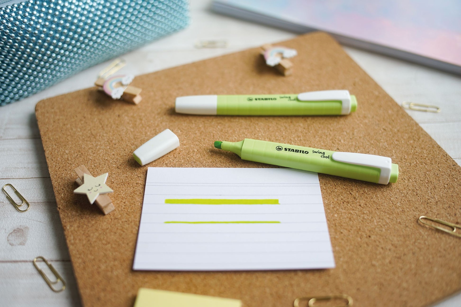 Evidenziatore - STABILO swing cool Pastel - Lime (25527215)