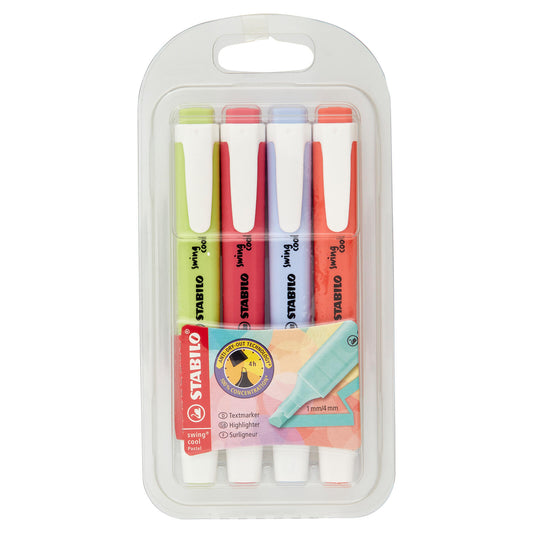 STABILO swing cool Pastel evidenziatore - astuccio da 4 pz. (25608385)