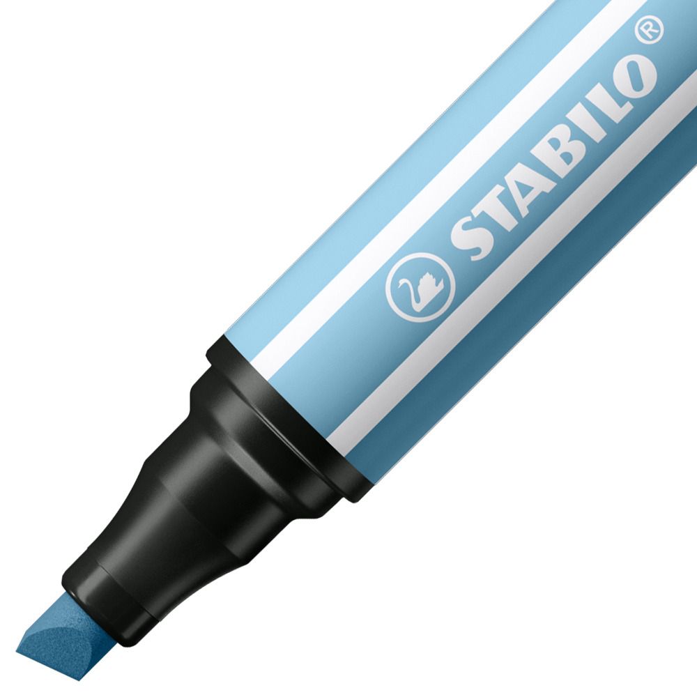 Pennarello Premium a tratto doppio (1 + 5 mm) - STABILO Pen 68 MAX - Azzurro (25574984)