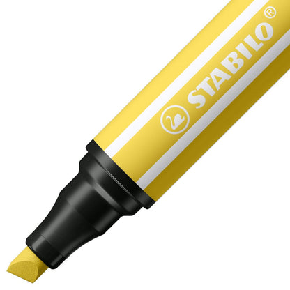 Pennarello Premium a tratto doppio (1 + 5 mm) - STABILO Pen 68 MAX - Giallo (25575096)