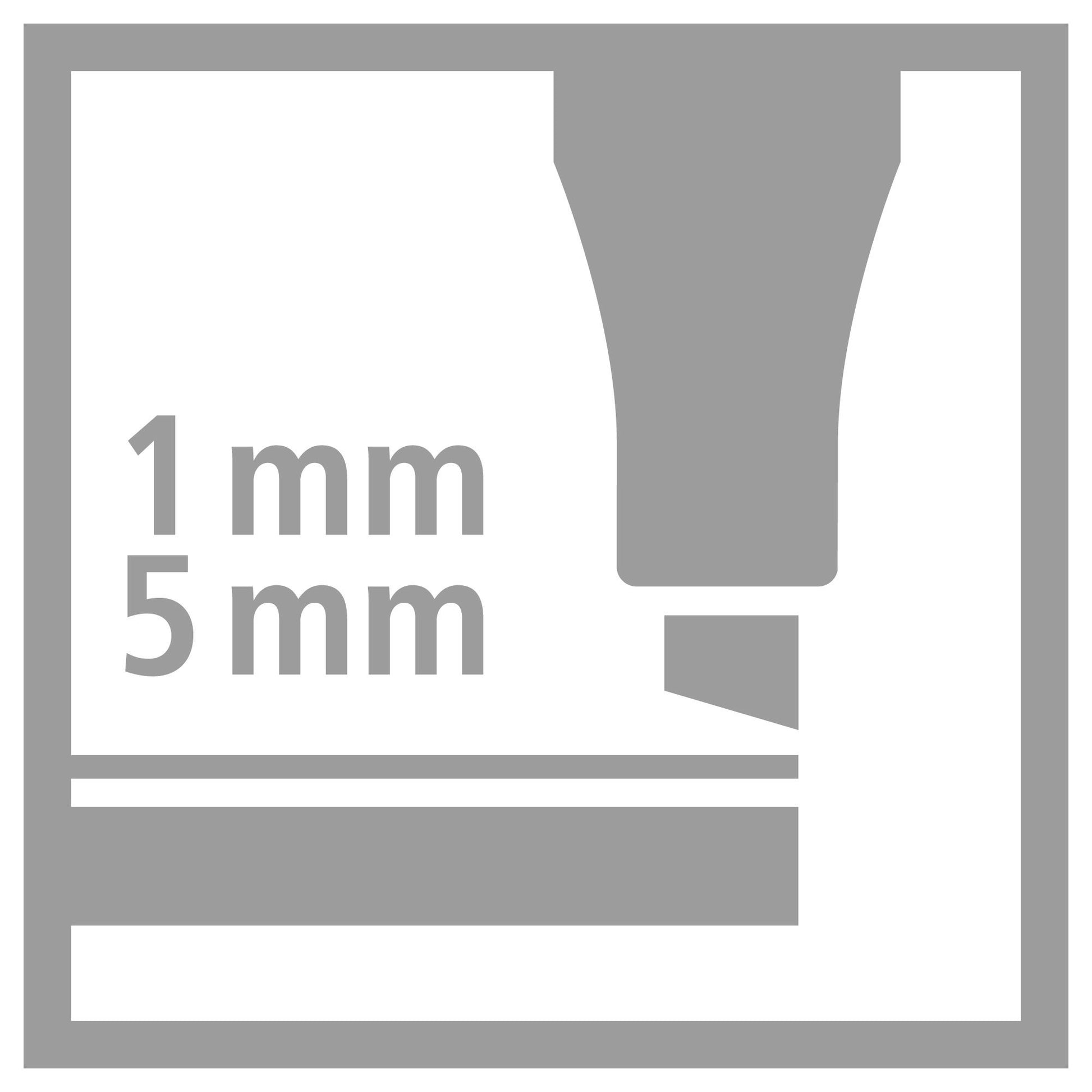 Pennarello Premium a tratto doppio (1 + 5 mm) - STABILO Pen 68 MAX - Bruno (25575043)