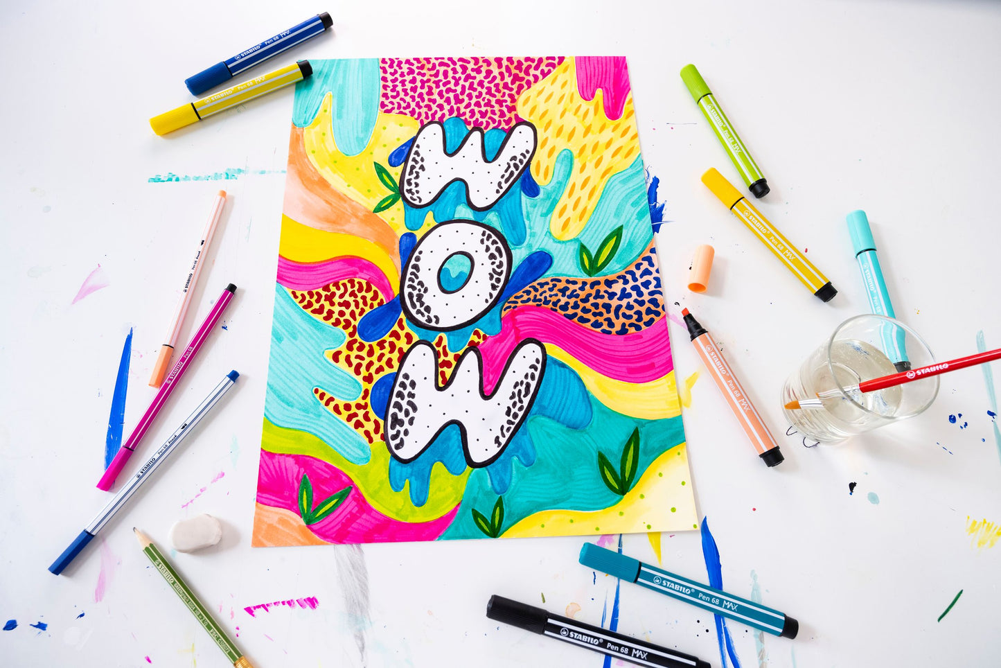 Pennarello Premium a tratto doppio (1 + 5 mm) - STABILO Pen 68 MAX - Nero (25575258)